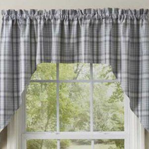 Swag Curtain by Park Designs - smokey gray, light gray, cream, an…